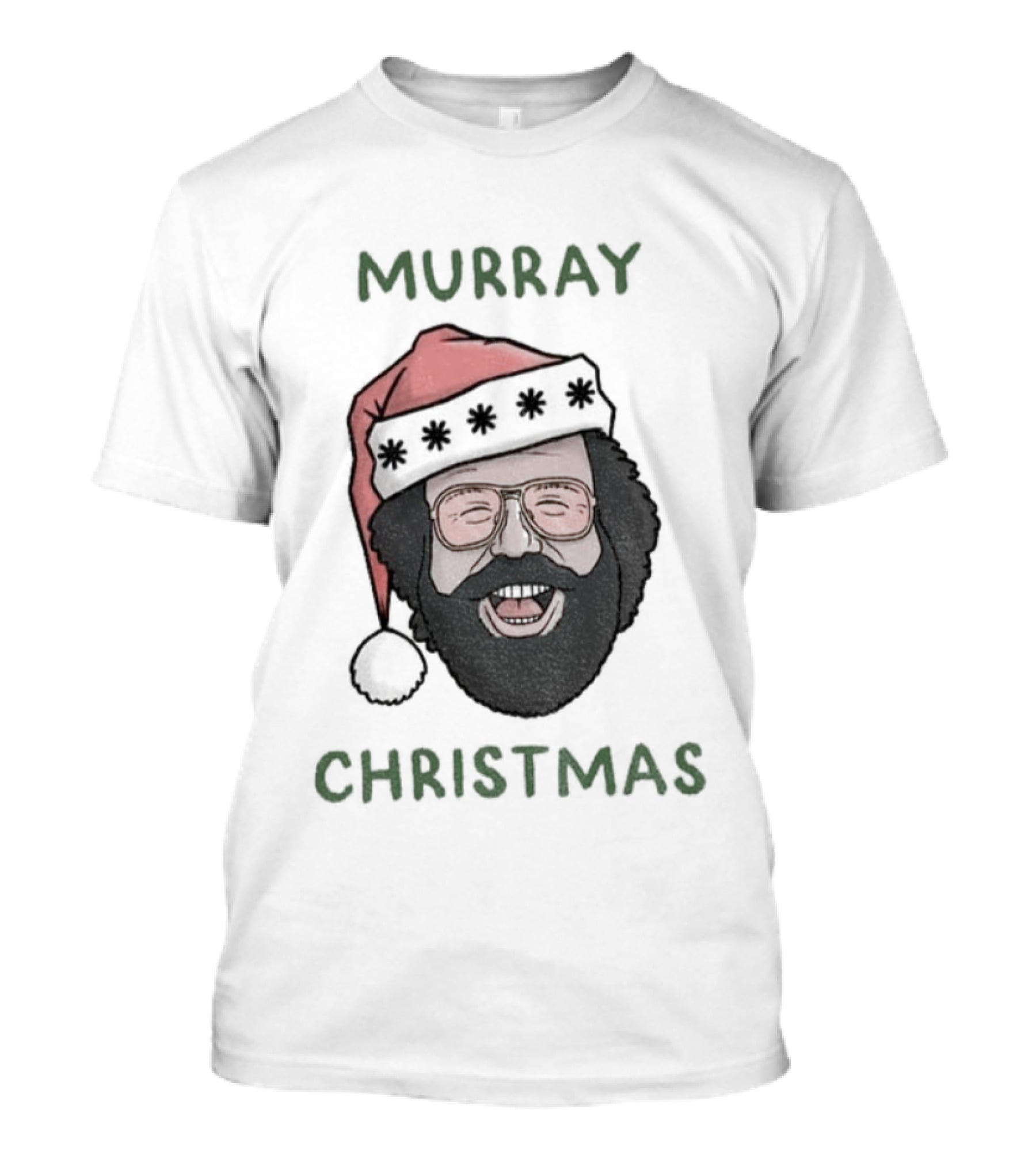 Murray Christmas Upside Down Santa Hat Stranger Things T-Shirt