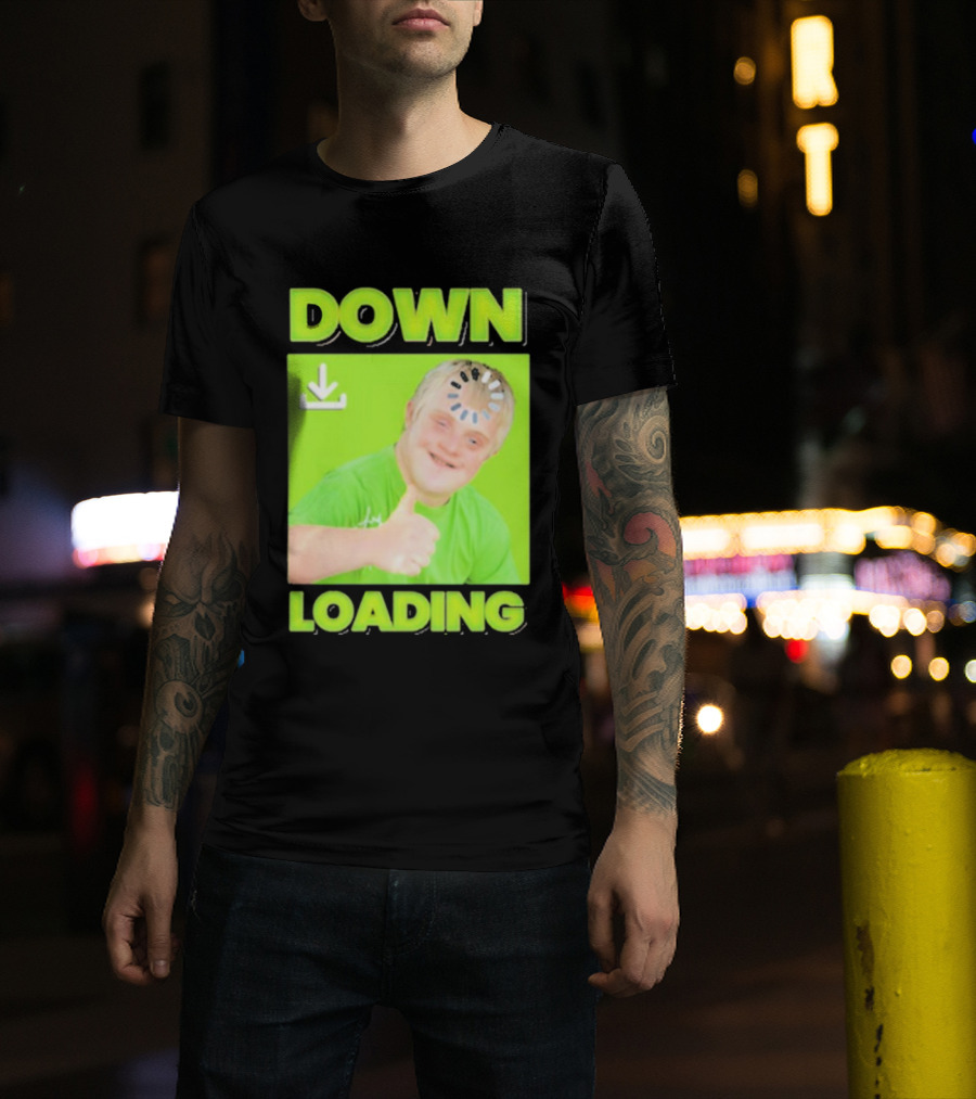 DOWN LOADING Thumb Up Icon Loading Symbol T-Shirt