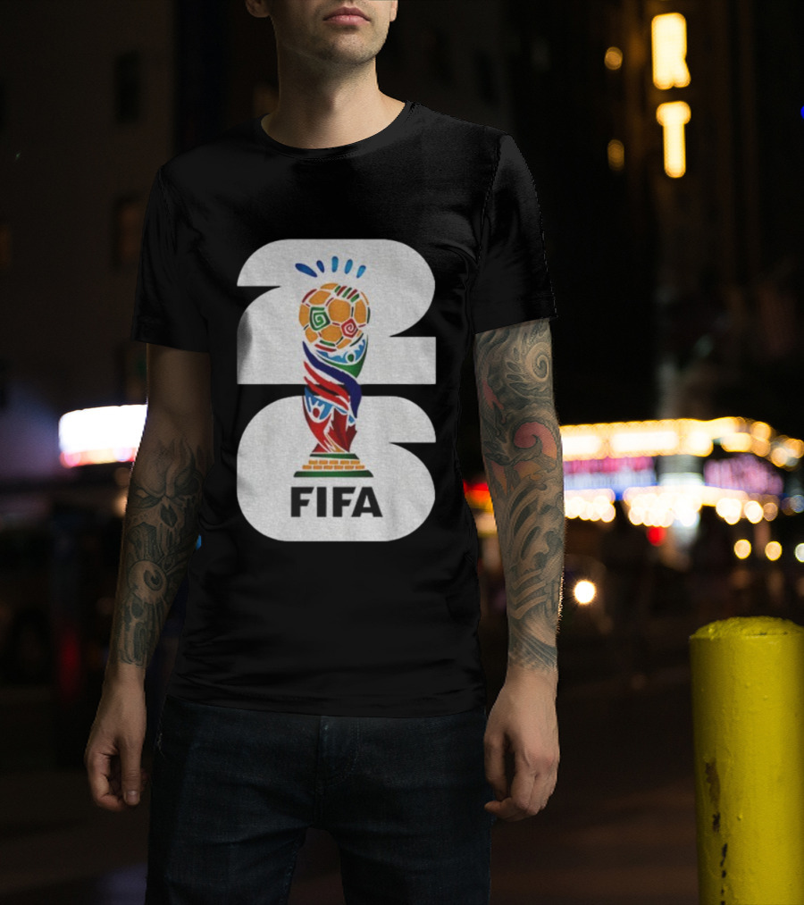 FIFA World Cup 2026 Trophy Emblem Iconic Soccer Championship Symbol T-Shirt