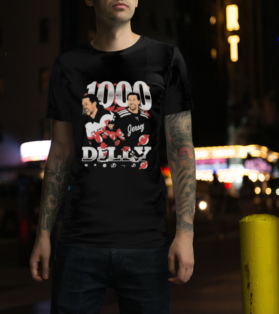 1000 Games Travis Zajac New Jersey Devils T-Shirt
