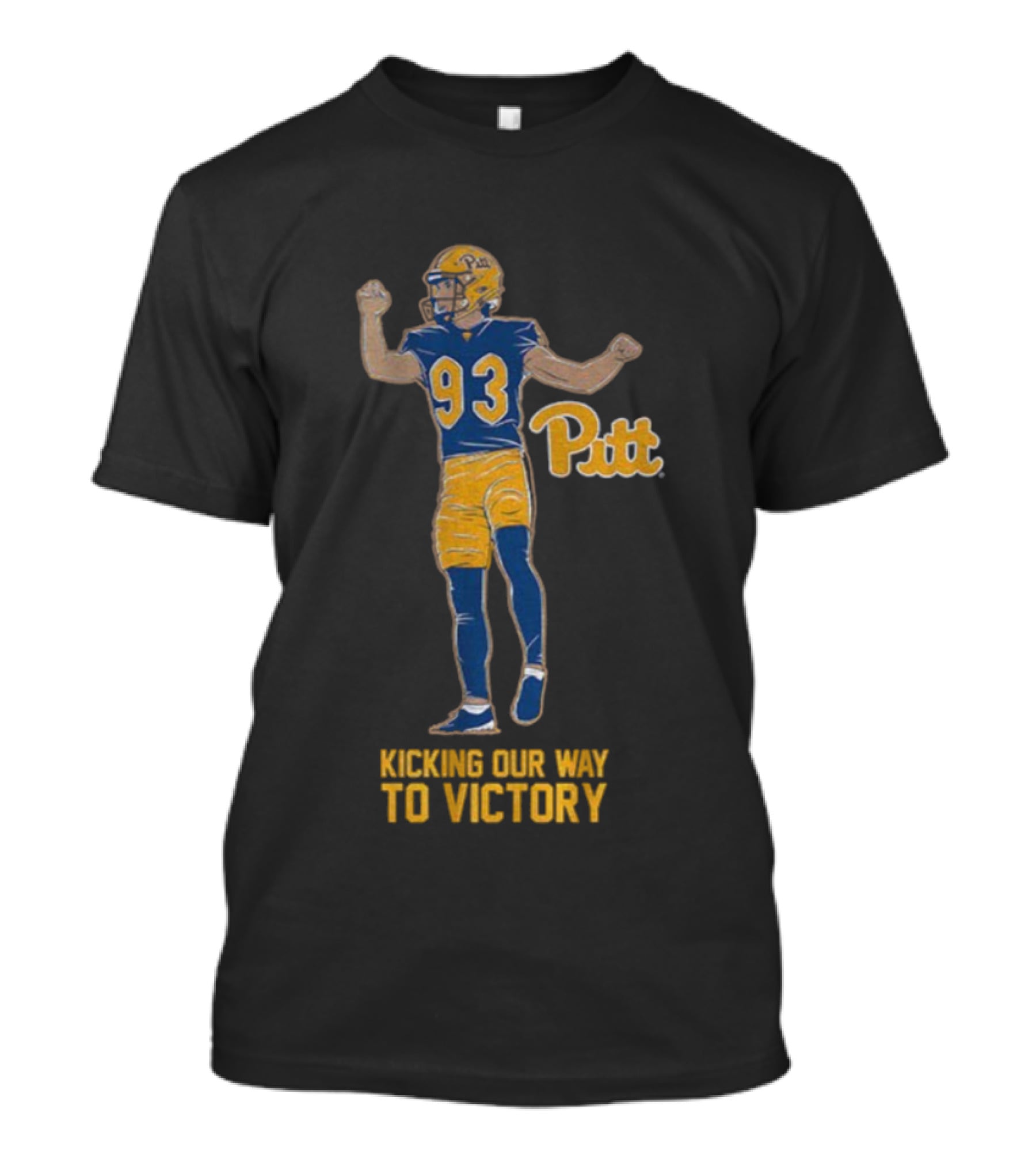 Pitt Panthers 93 Kicking Our Way To Victory T-Shirt