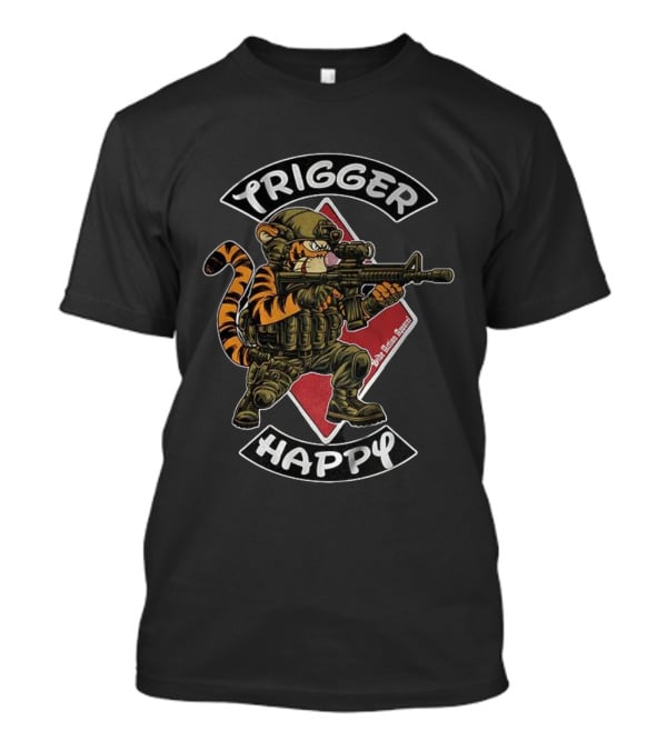 Trigger Happy Tigger Soldier Rifle 9th Infantry Division T-Shirt