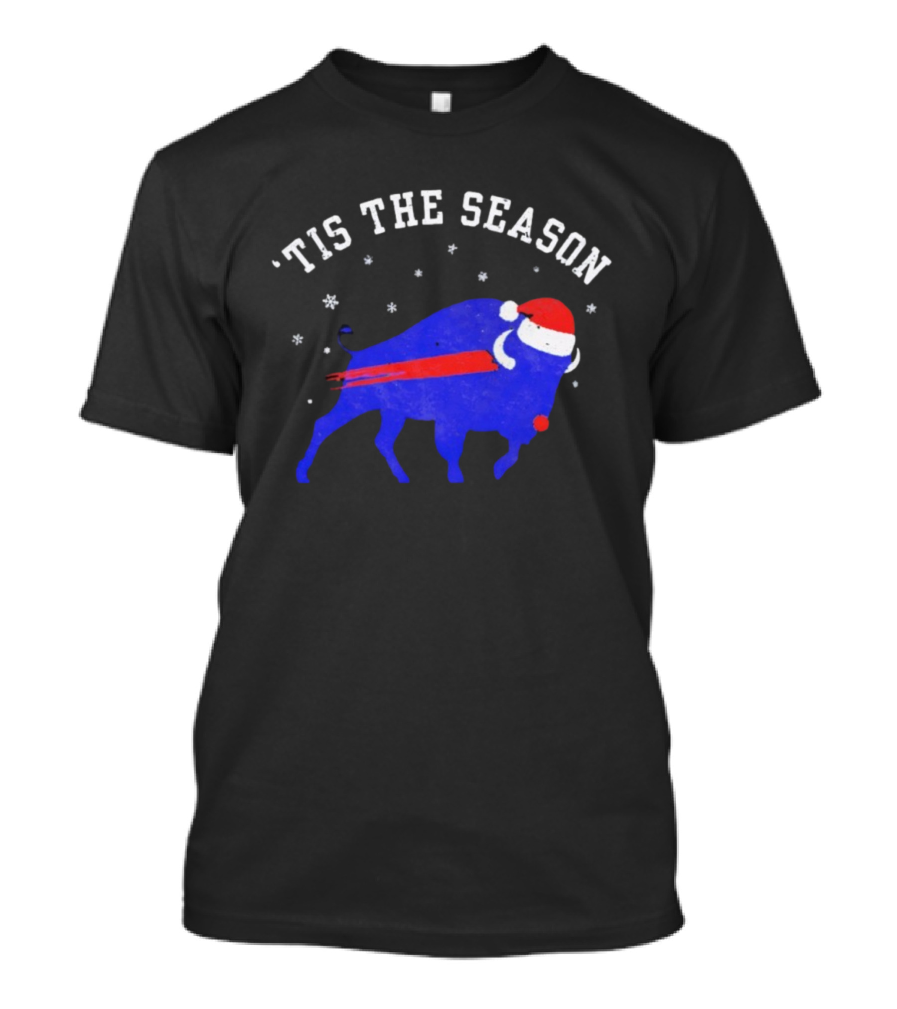 Buffalo Football Holiday 'Tis The Season Santa Theme T-Shirt