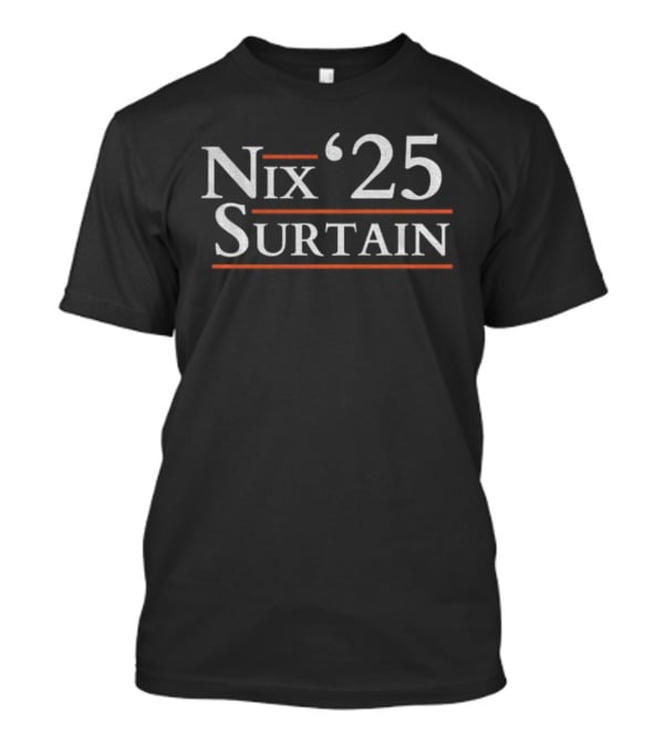 Nix Surtain '25 Denver Broncos NFL Football Bo Nix Patrick Surtain T-Shirt