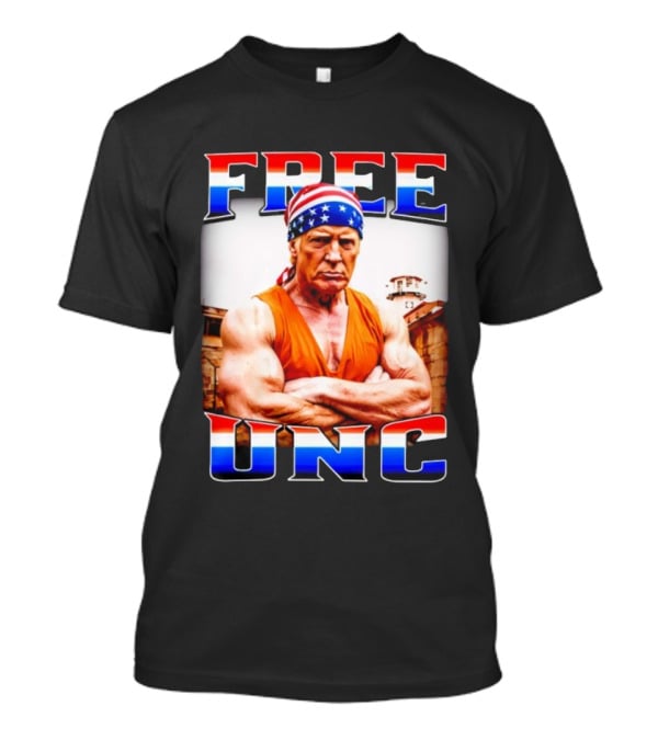 FREE UNC Donald Trump Patriotic Bandana Prison Parody T-Shirt