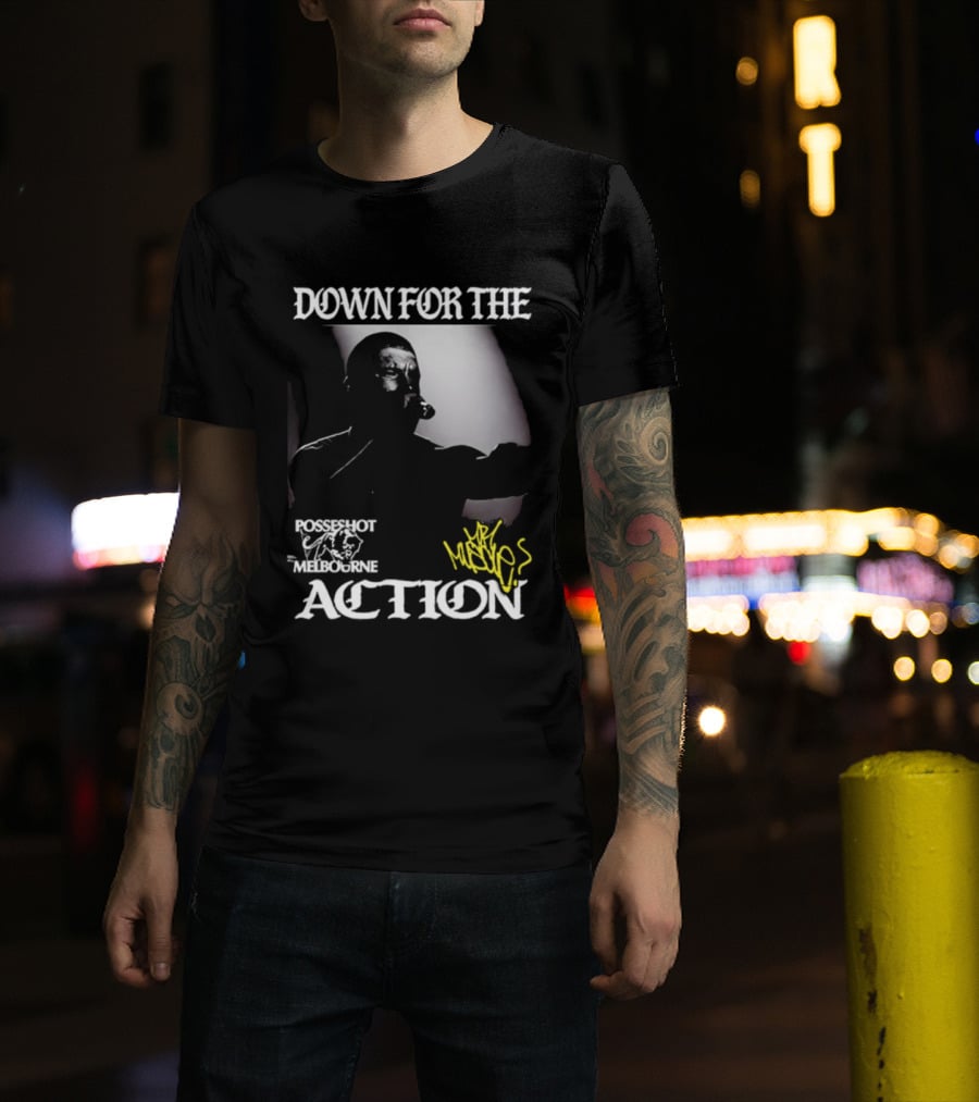 DOWN FOR THE ACTION POSSESHOT MELBOURNE HANDSæ T-Shirt