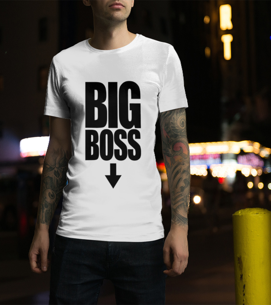Big Boss Arrow Down Humor Trend T-Shirt