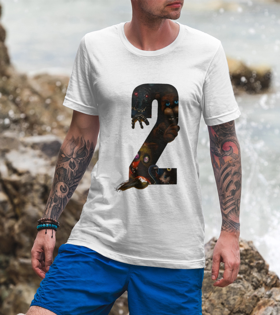 Five Nights At Freddy's 2 Character Collage Animatronics T-Shirt