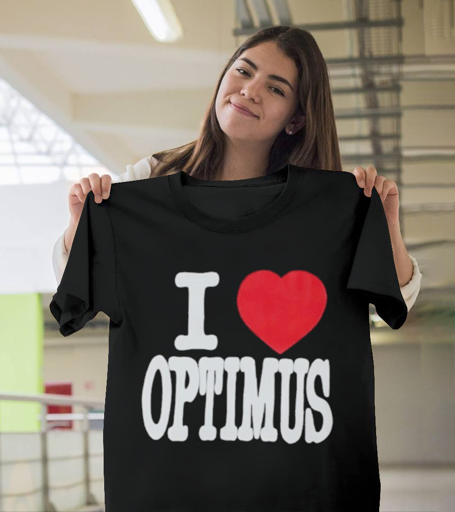 I Heart Optimus Bold Statement T-Shirt