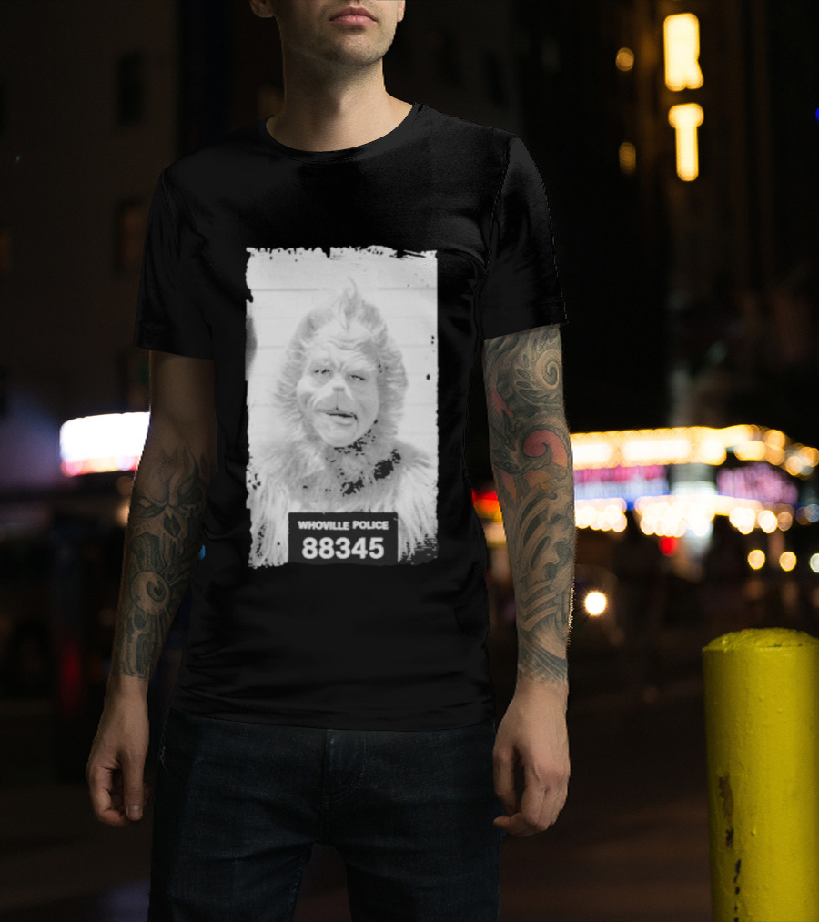 Whoville Police 88345 Shot Grinch Christmas Character T-Shirt