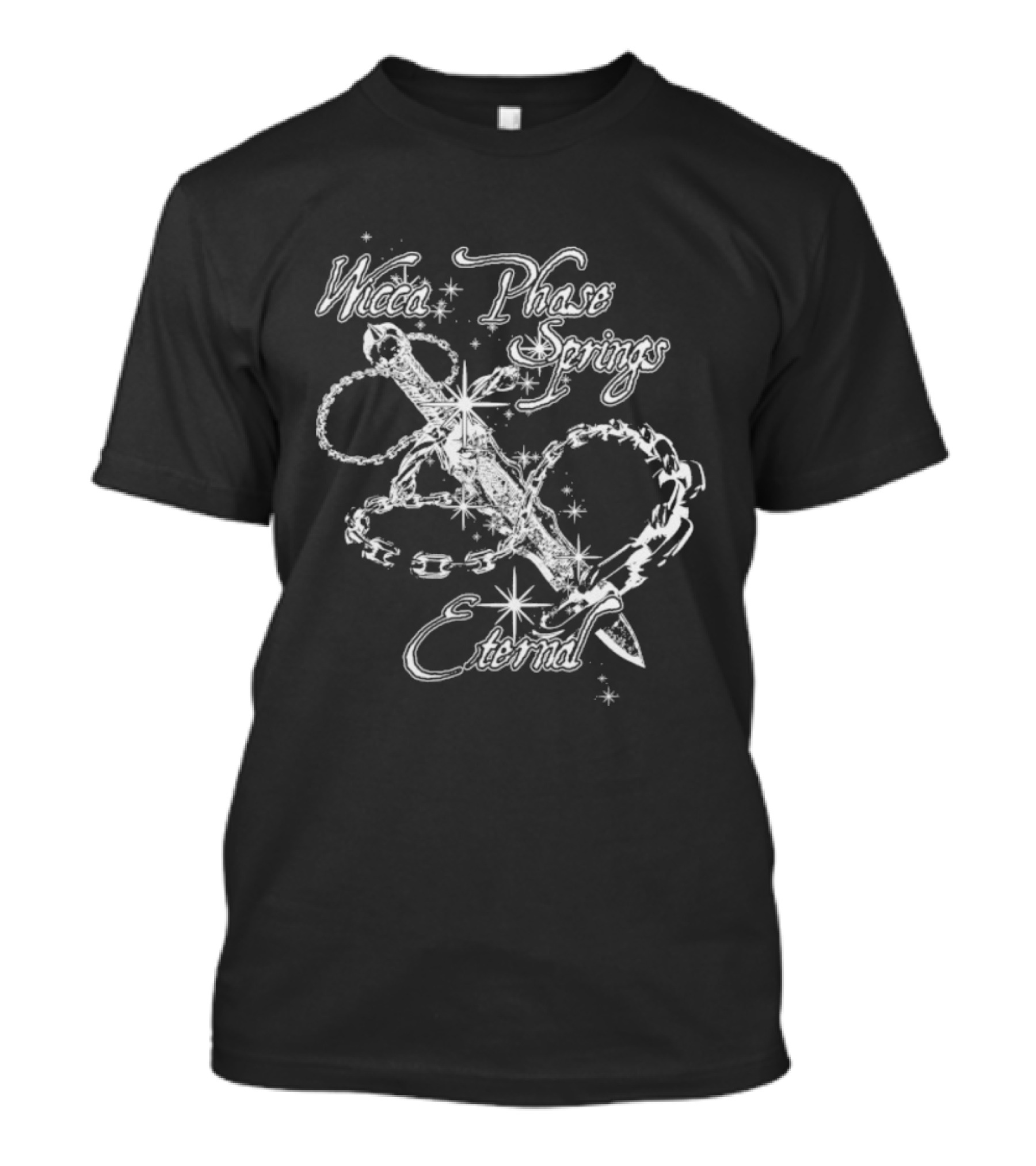 Wicca Phase Springs Eternal Soul Weapon Chain Sword Stars T-Shirt