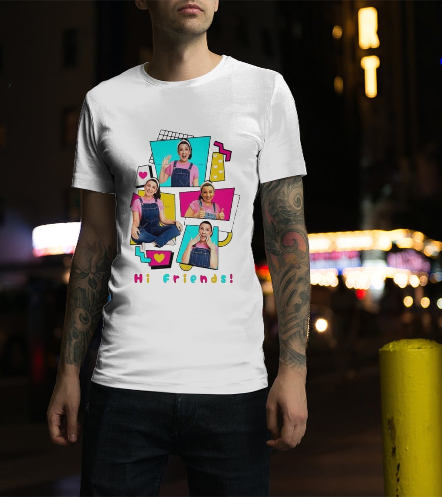 Hi Friends Ms. Rachel 80’s Vibe Retro Style T-Shirt