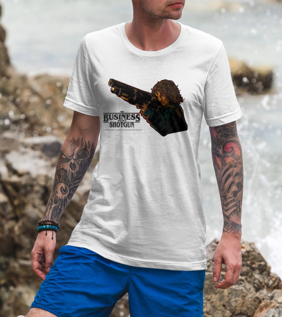 The Business End Of A Shotgun International Symbol Of Kiss Your Ass Goodbye T-Shirt