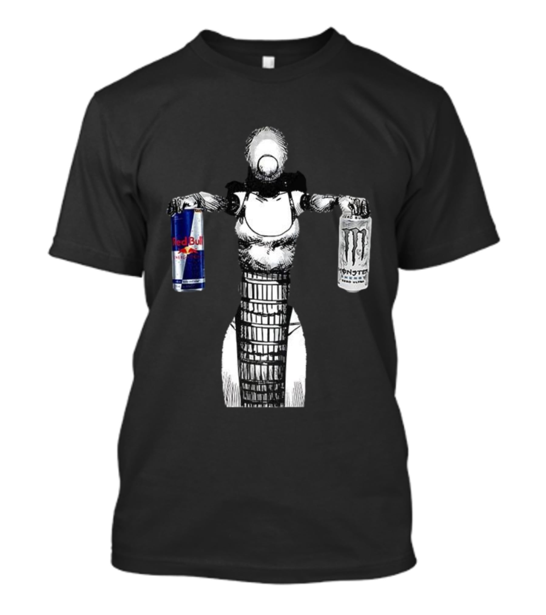 Reze Chainsaw Man Holding Red Bull And Monster Energy T-Shirt
