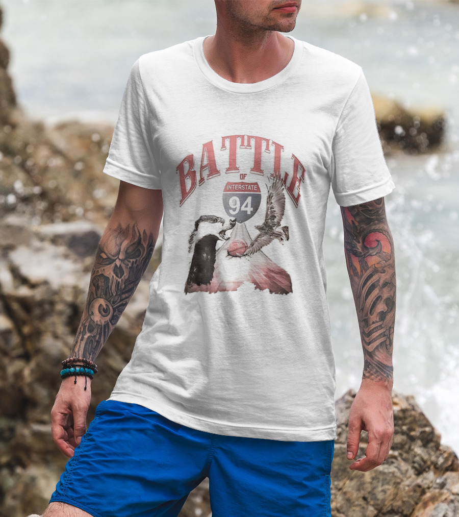 Battle Interstate 94 Wisconsin Basketball Showdown T-Shirt