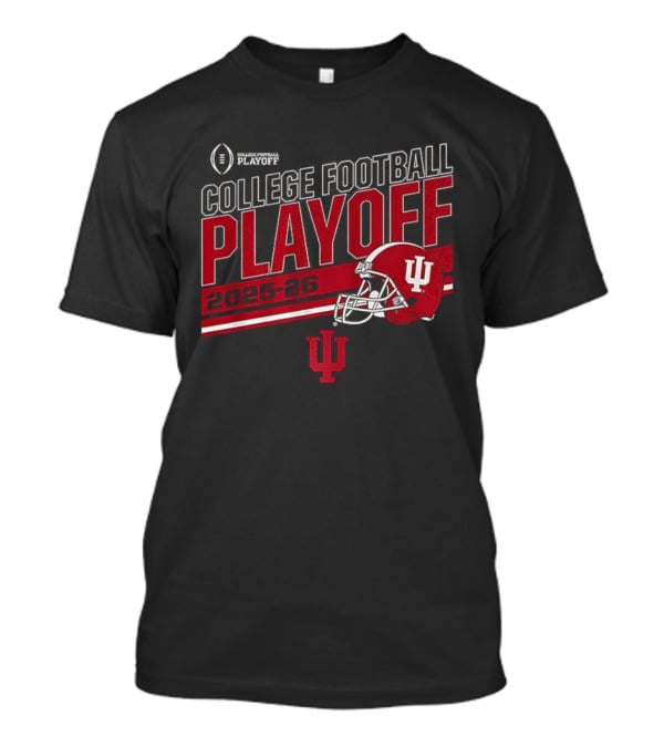 Indiana Hoosiers College Football Playoff 2025-2026 Helmet IU Logo T-Shirt