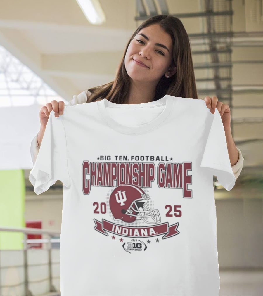 Indiana Hoosiers 2025 Big Ten Football Championship Game T-Shirt
