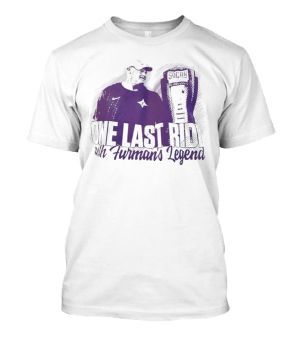 Furman Paladins Football One Last Ride SoCon 2023 Furman’s Legend T-Shirt