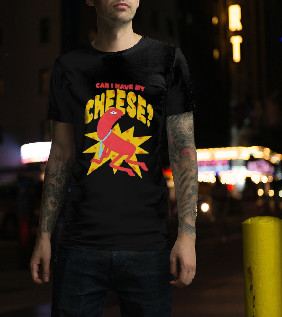 Smiling Friends Alan Can I Have My Cheese Character Illustration T-Shirt