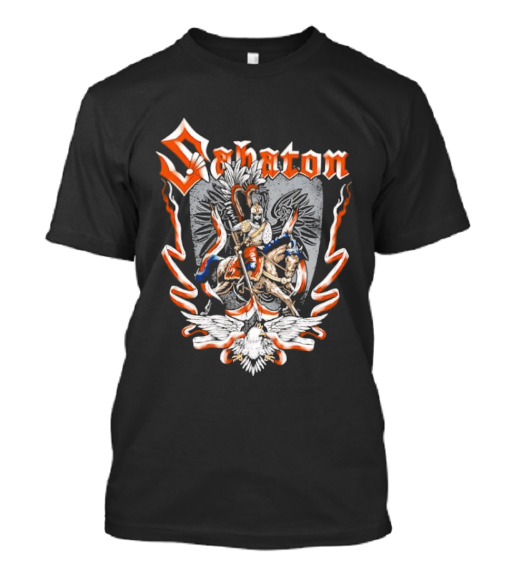 Sabaton Winged Hussars Vintage Style Crest Emblem T-Shirt