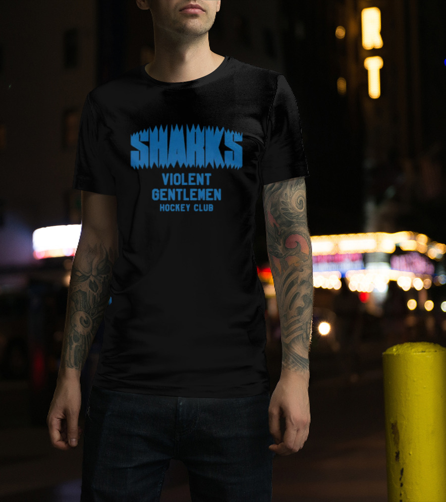 San Jose Sharks Violent Gentlemen Hockey Club T-Shirt