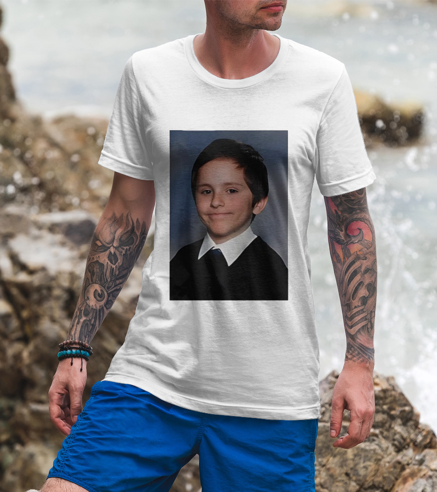David Vujanic Awkward School Photo Meme Expression T-Shirt