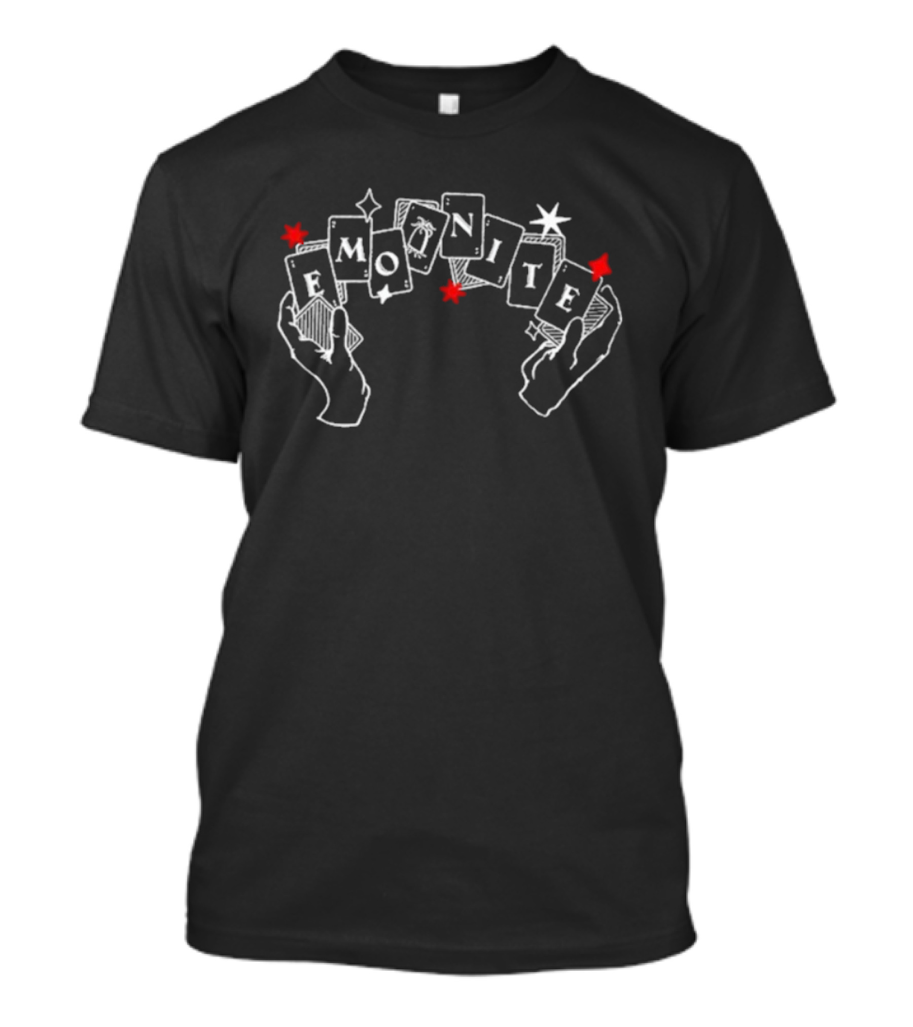 Emo Nite Pick A Card Hands Star Heart Accents T-Shirt
