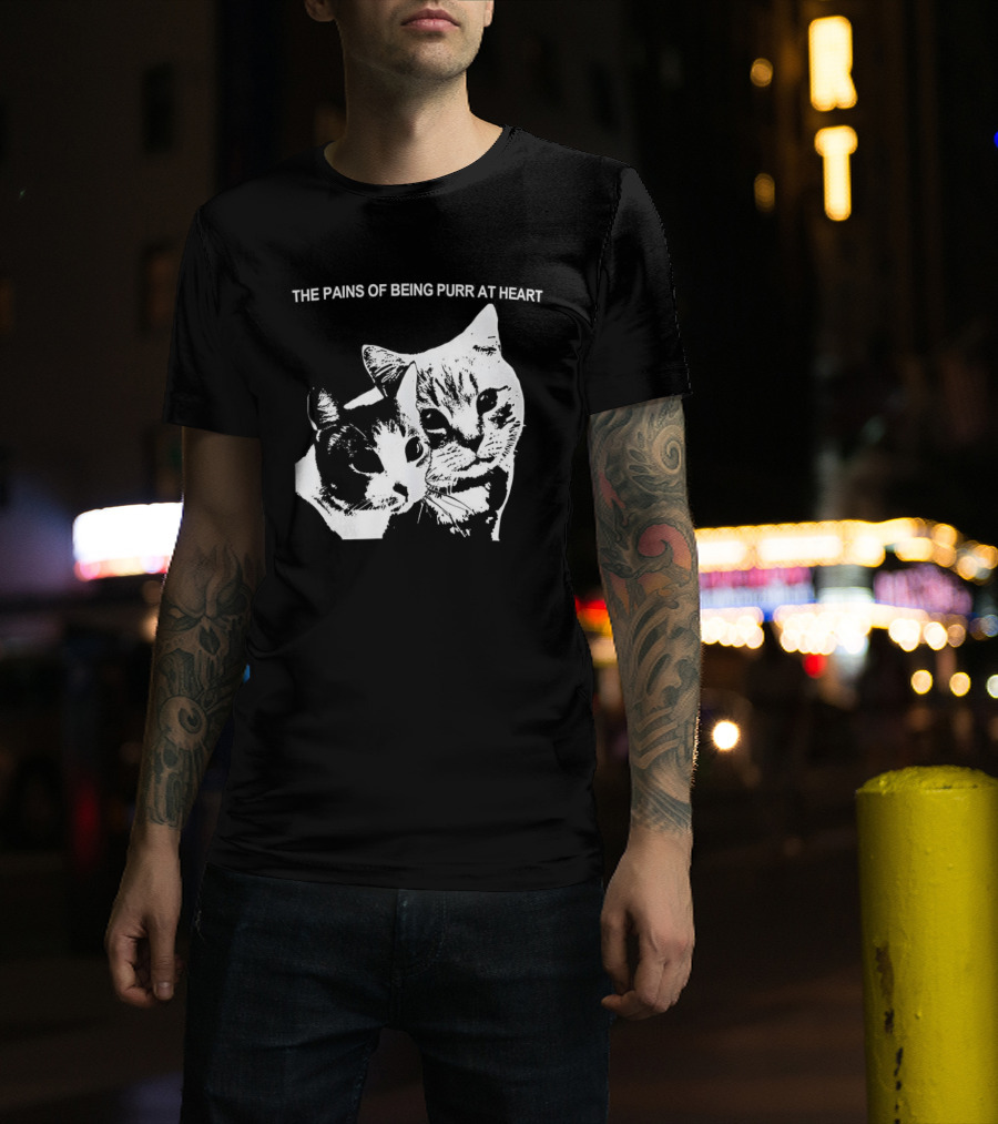 The Pains Of Being Pure At Heart Cat Faces T-Shirt