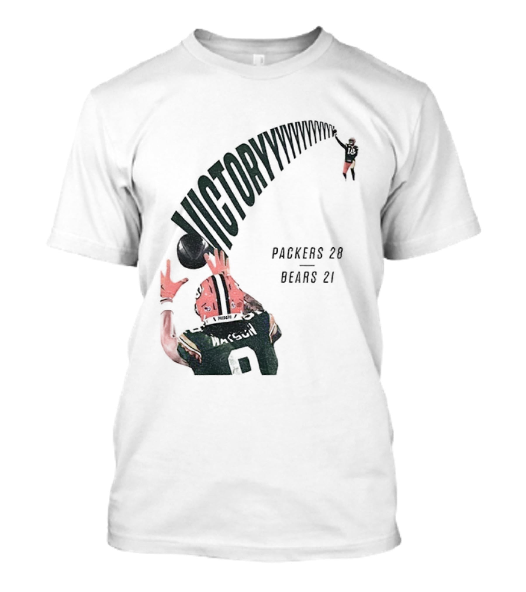 Green Bay Packers Victory 28 Bears 21 Football Win Over Chicago T-Shirt