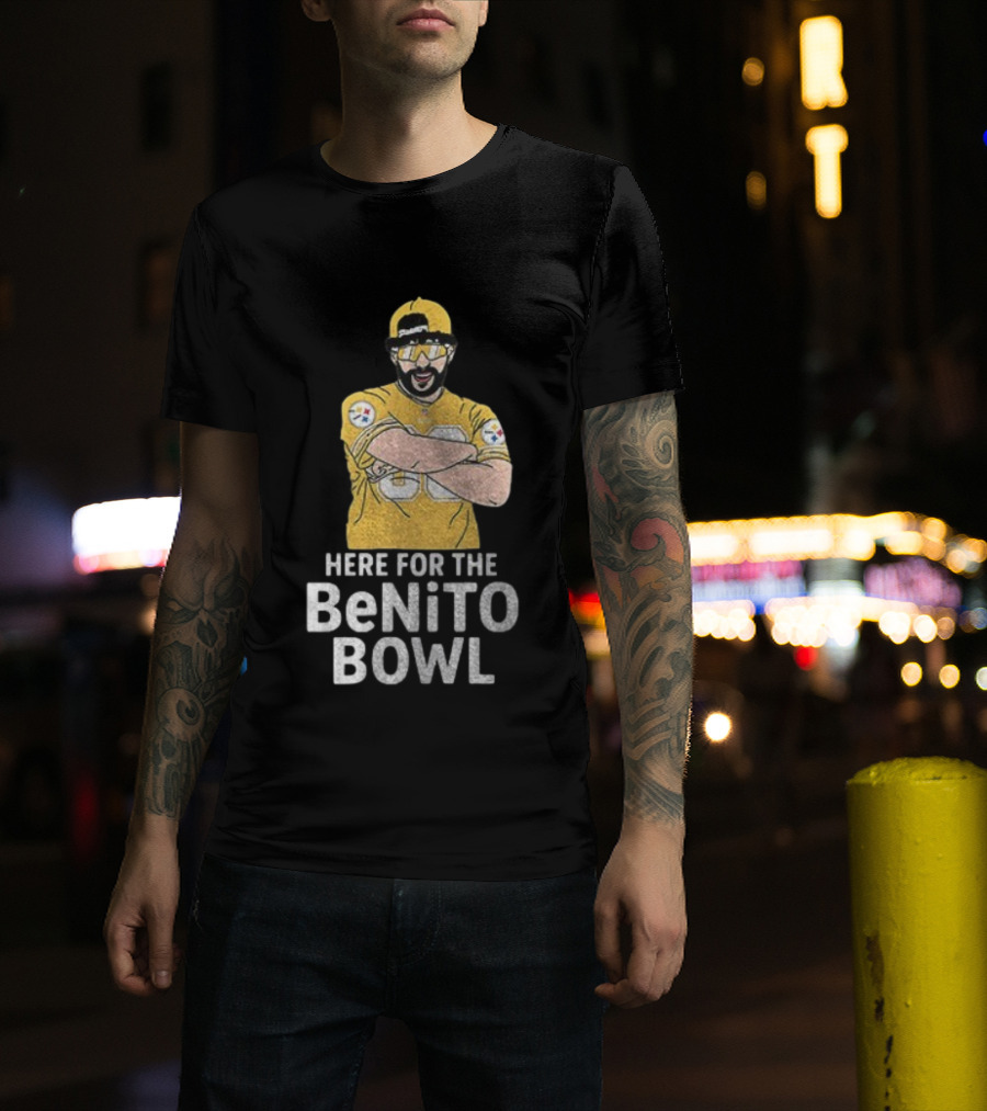 Pittsburgh Steelers Here For The Benito Bowl Super Bowl Halftime T-Shirt