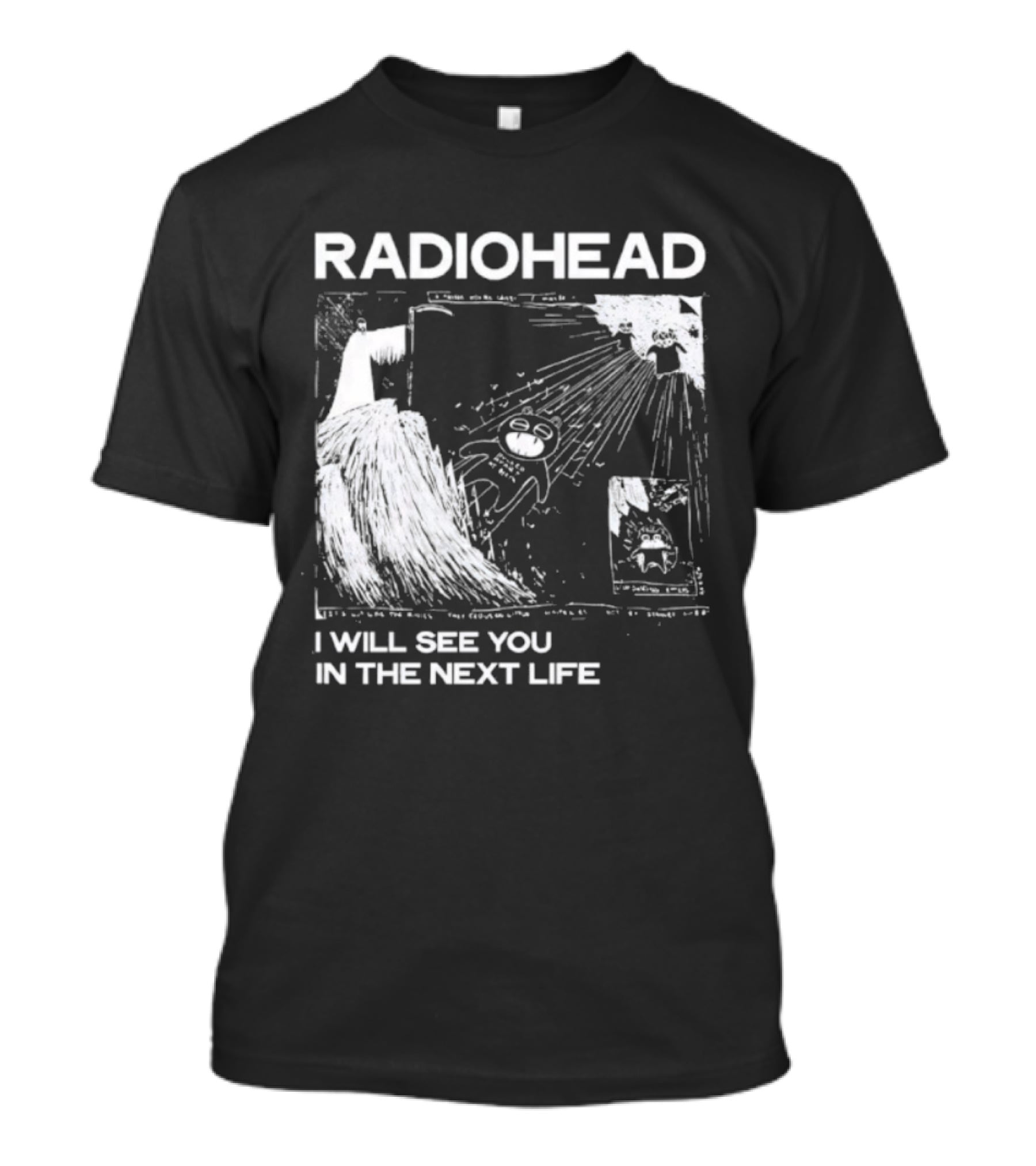 Radiohead I Will See You In The Next Life Vintage Album Art Concept T-Shirt