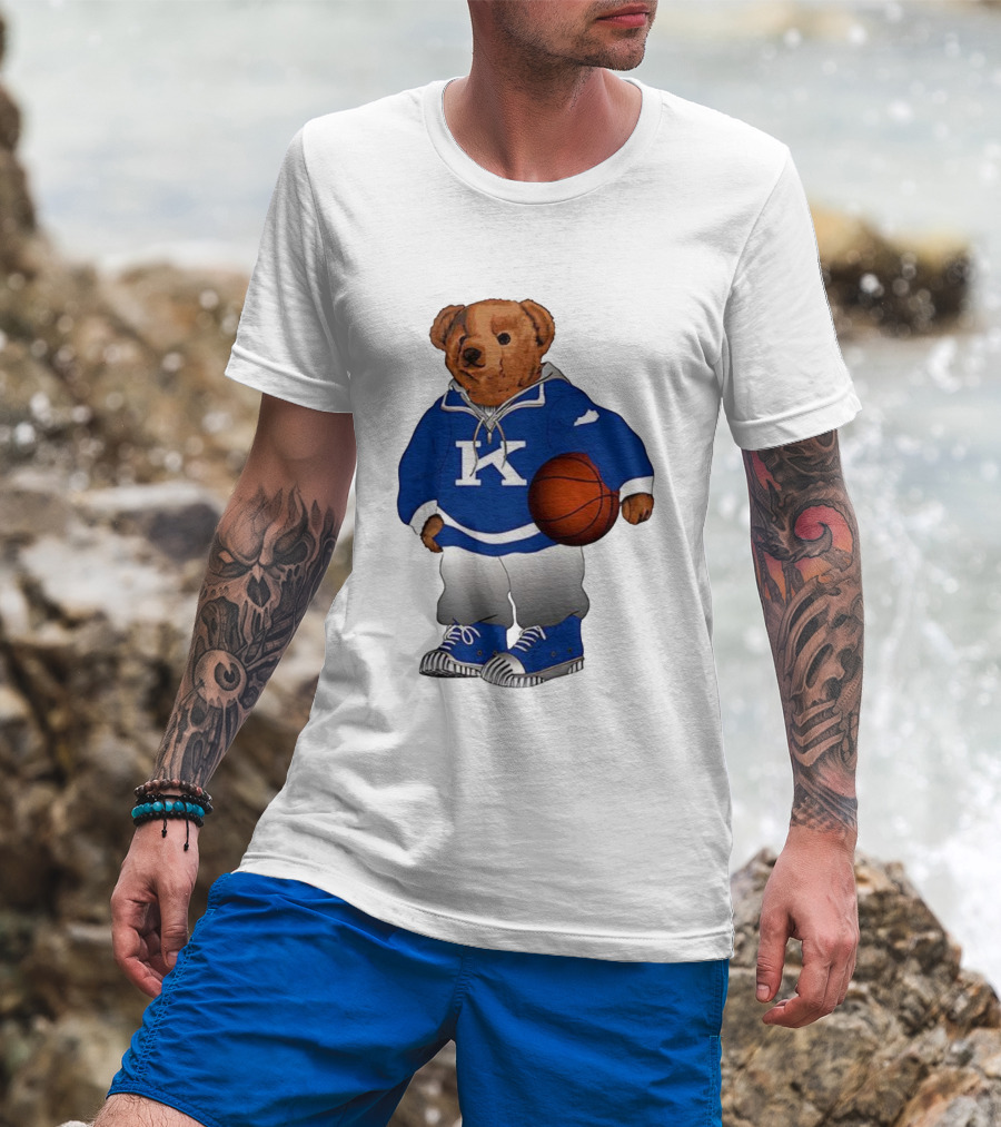 Kentucky Wildcats Polo Bear Basketball Lover NCAA Fan Apparel T-Shirt