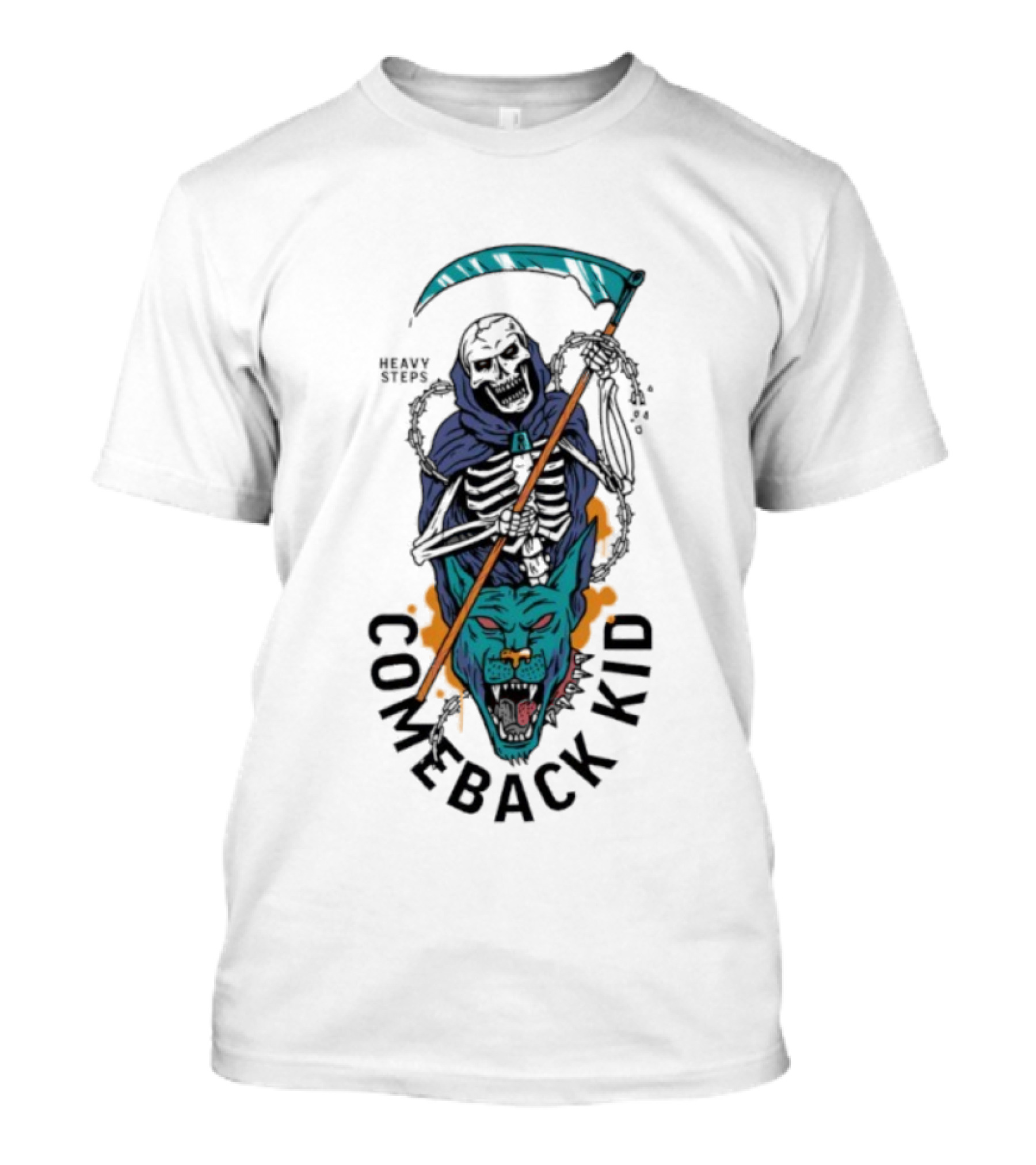 Comeback Kid Heavy Steps Reaper 25 Years Celebration T-Shirt