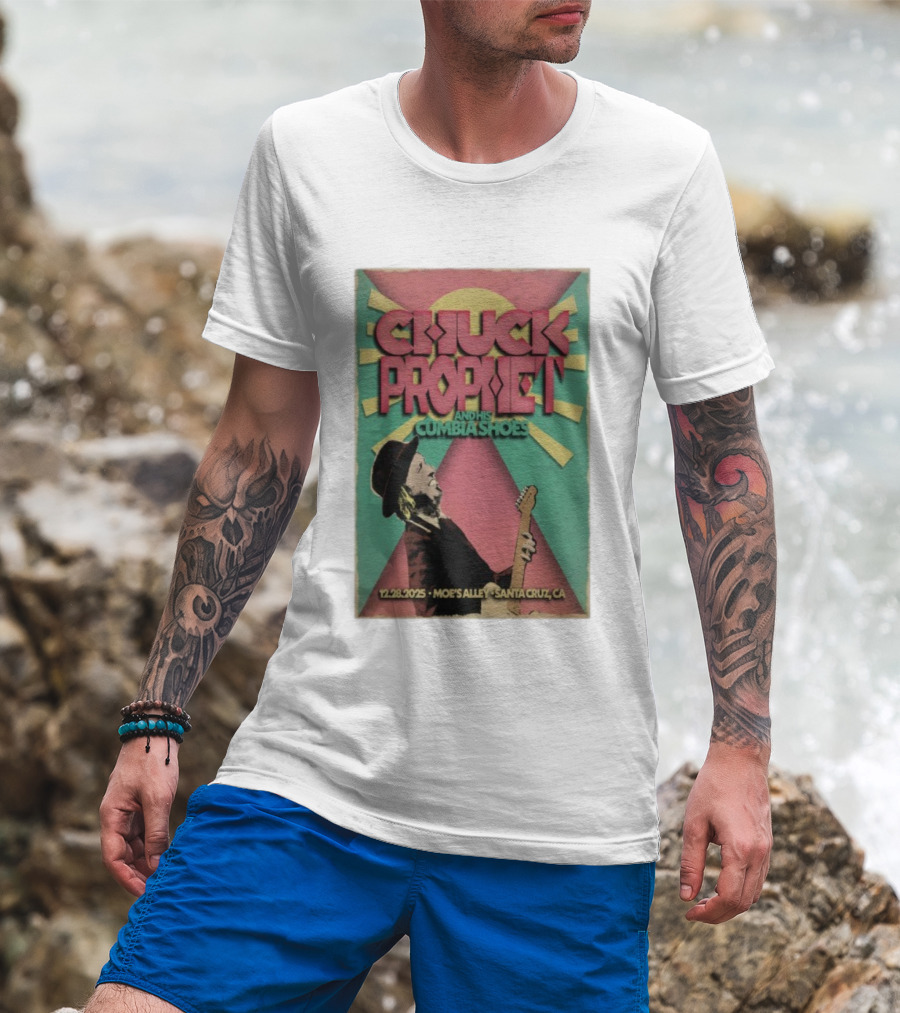 Chuck Prophet And His Cumbia Shoes Moe's Alley Santa Cruz CA 12.28.2025 T-Shirt