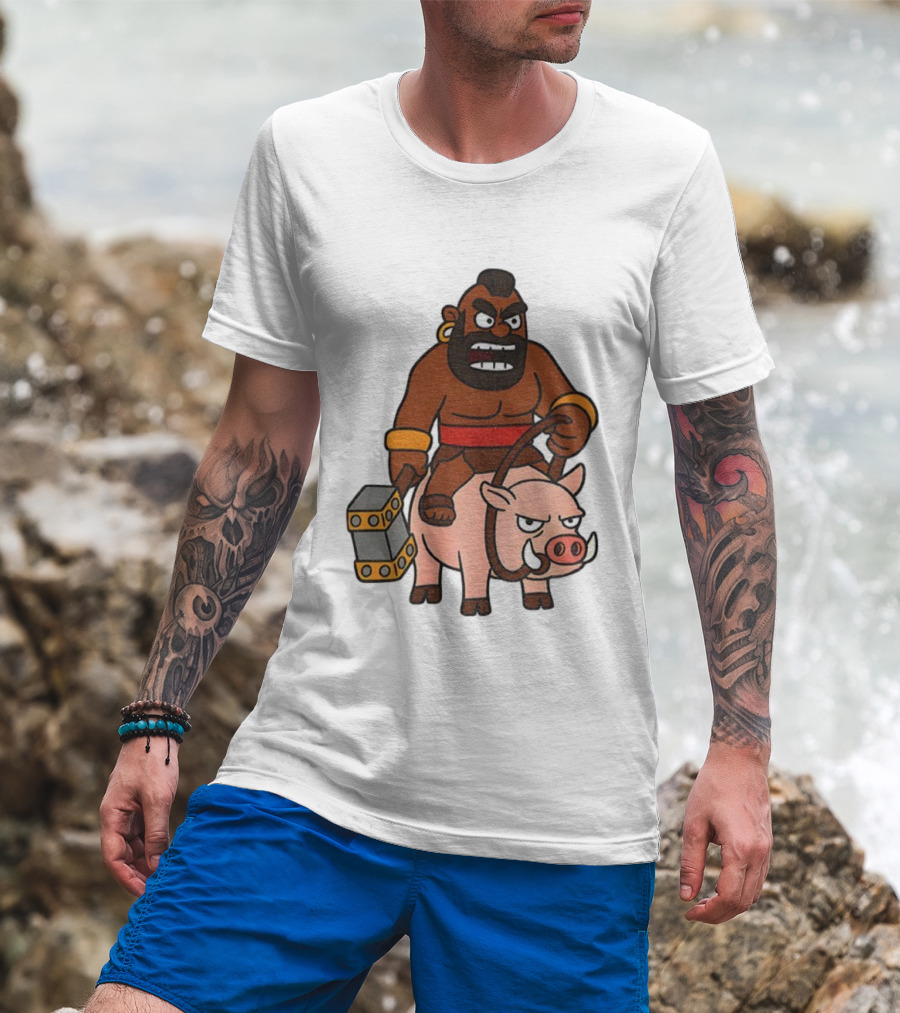 Hog Rider Character From Clash Royale Game T-Shirt