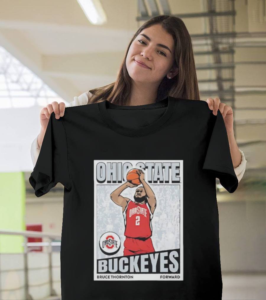 Ohio State Buckeyes Bruce Thornton Basketball Forward Nummer 2 T-Shirt