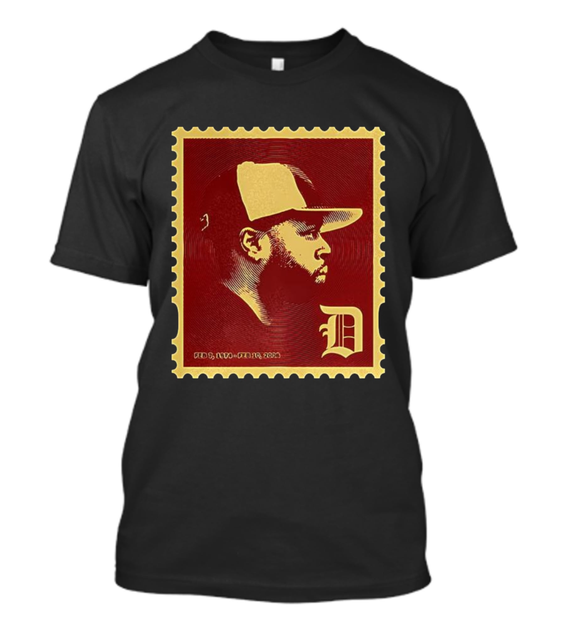 JDilla JD Stamp Feb 6 1974 Feb 10 2006 Remix D Cap T-Shirt