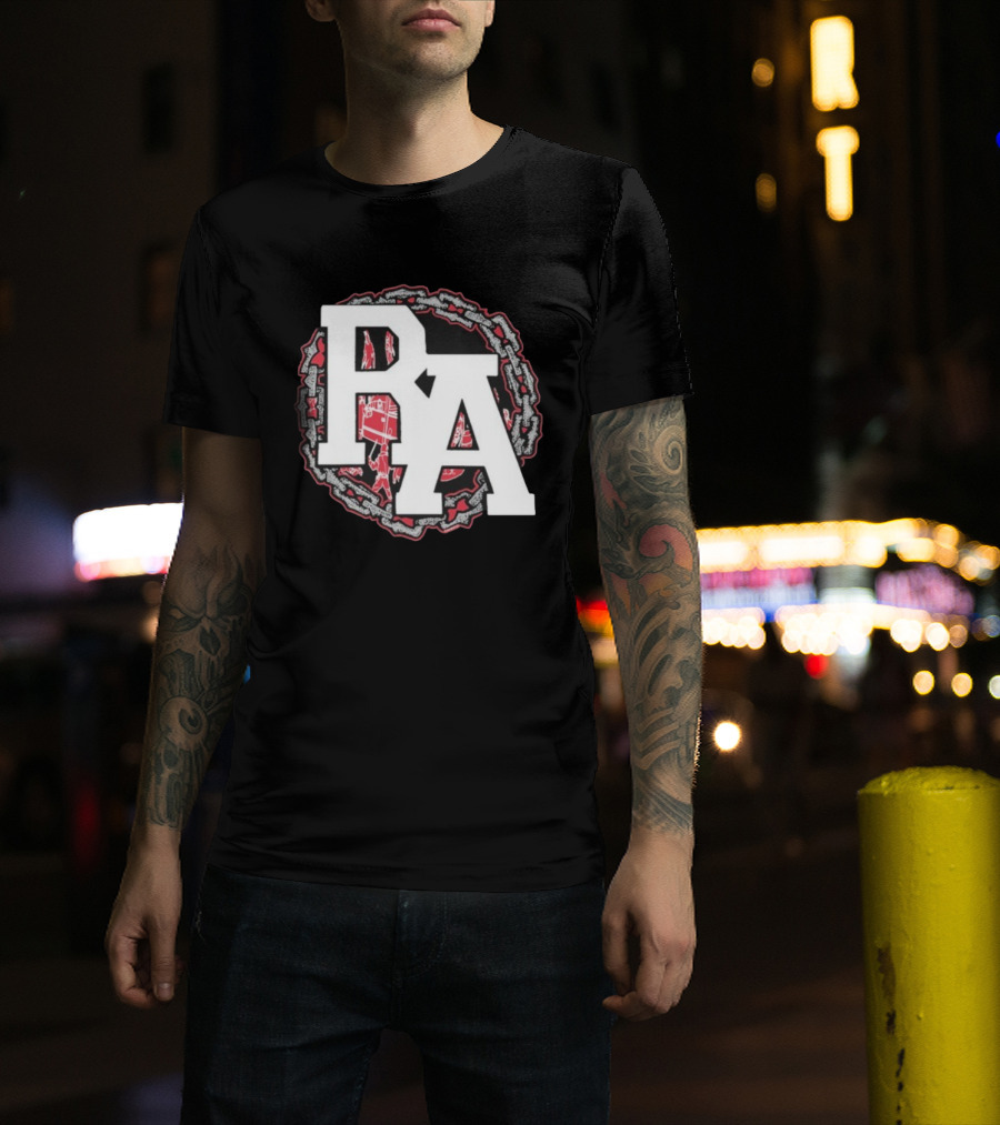 Rude Awakening Bound By Chains PA Symbol With Urban Elements T-Shirt