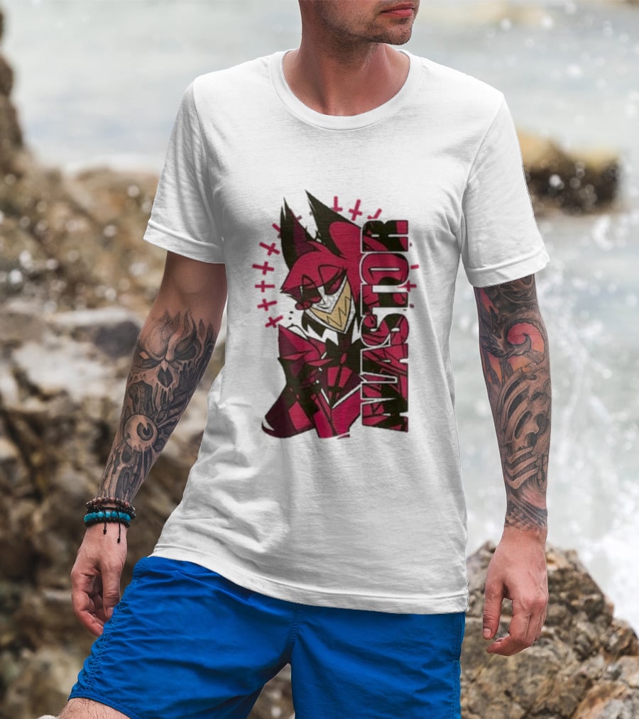 Alastor Smiling Hazbin Hotel Character Fan Art T-Shirt