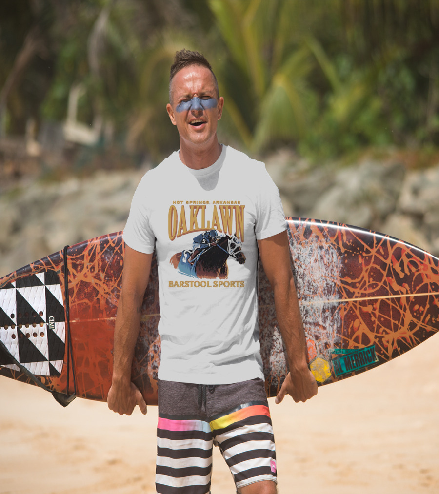 Oaklawn Hot Springs Arkansas Barstool Sports Horse Racing T-Shirt