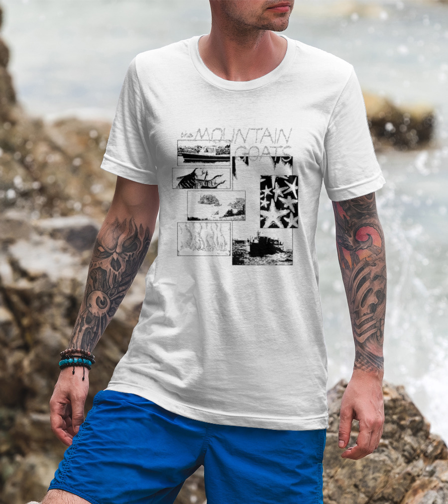 The Mountain Goats Collage Ozona El Paso New Iberia Tulareća Glynnis Napanoch Pure Heat Yasminas T-Shirt