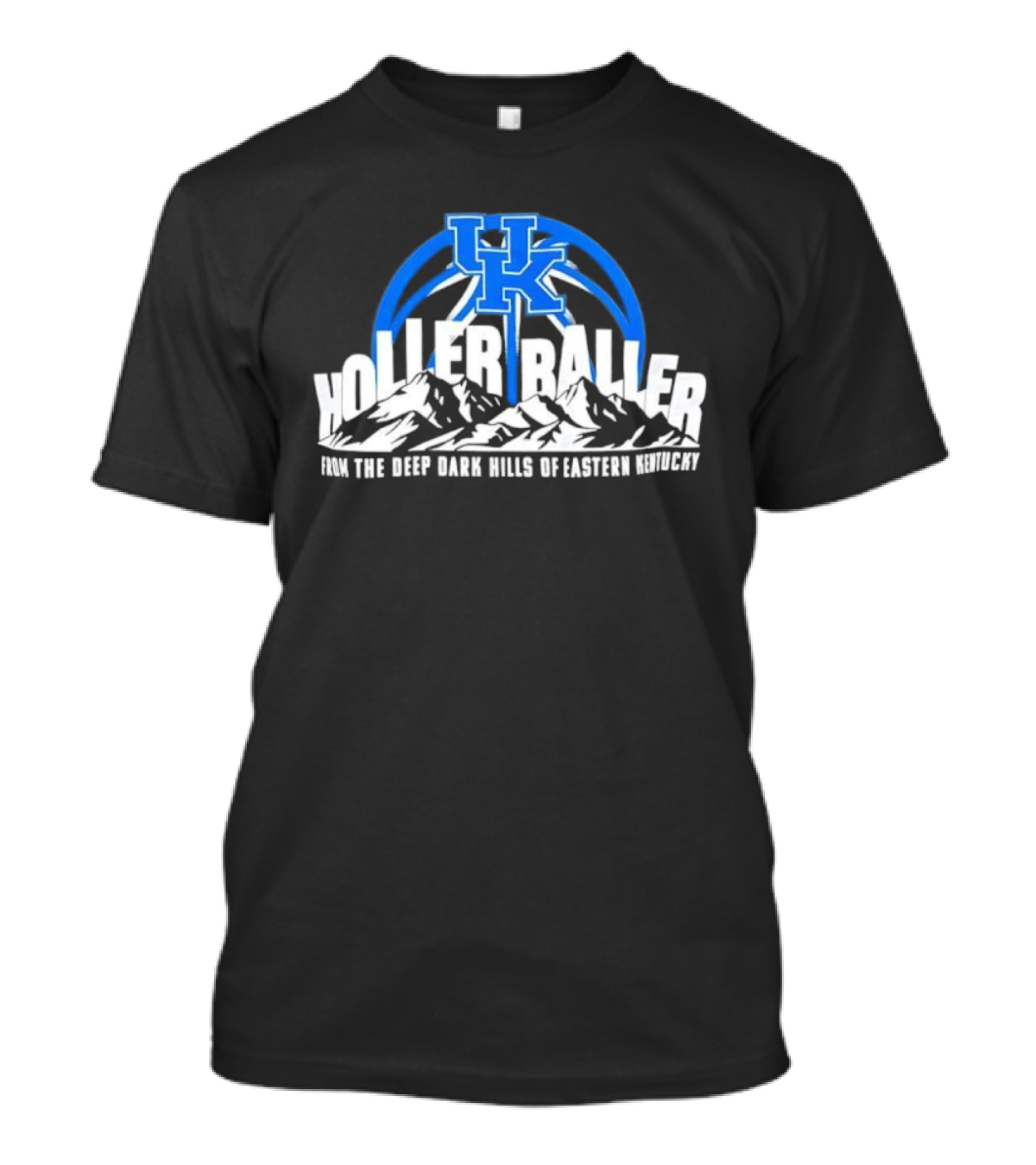 Kentucky Wildcats Holler Baller Deep Dark Hills Of Eastern Kentucky UK Basketball T-Shirt