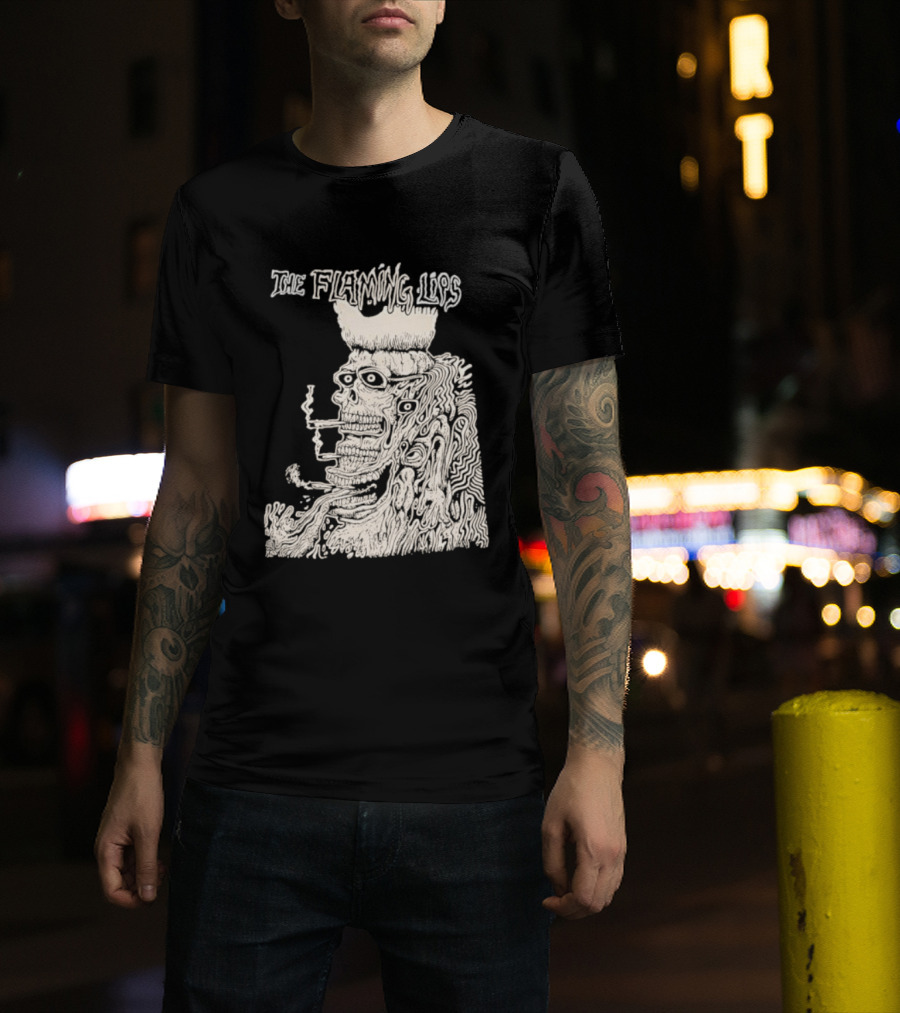 The Flaming Lips Fearless Freaks Smoking Monster Art T-Shirt