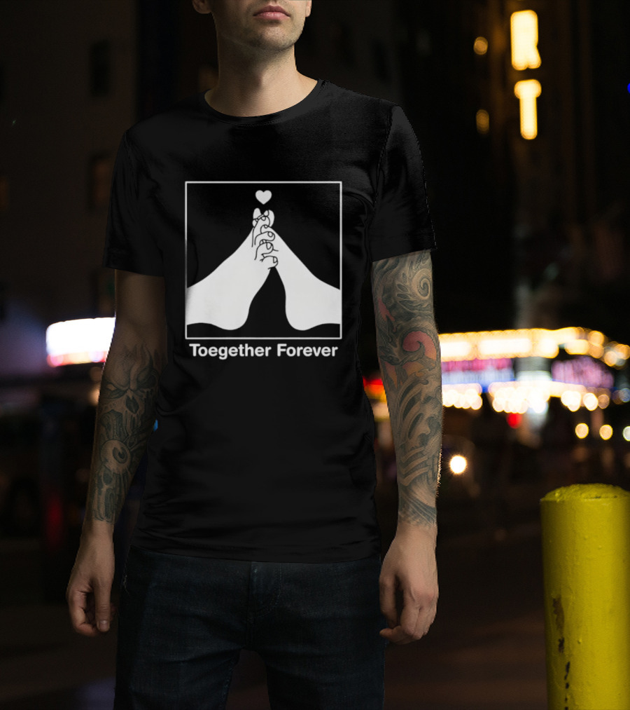 Toegether Forever Feet Heart Connection T-Shirt
