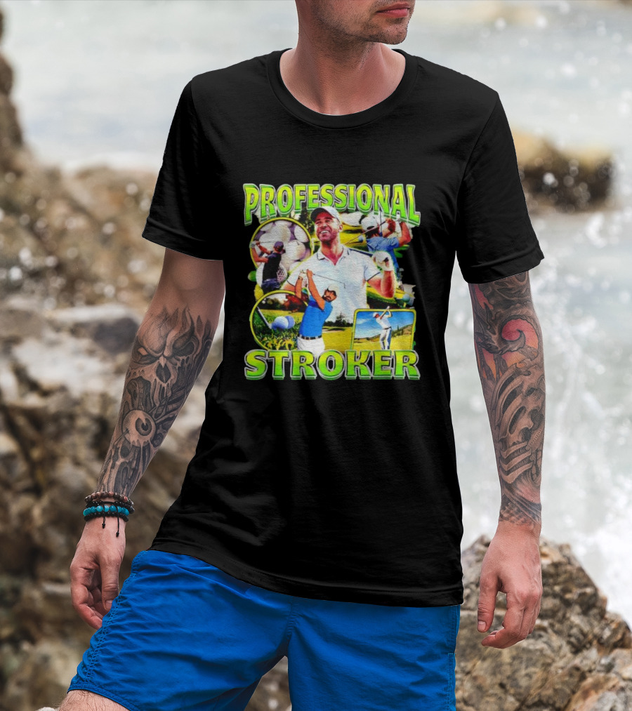 Professional Stroker Golf Enthusiast Man Player Scene T-Shirt