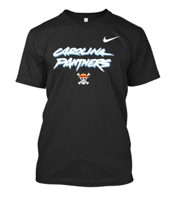 Carolina Panthers One Piece Anime Night Gameday Nike Crossover T-Shirt