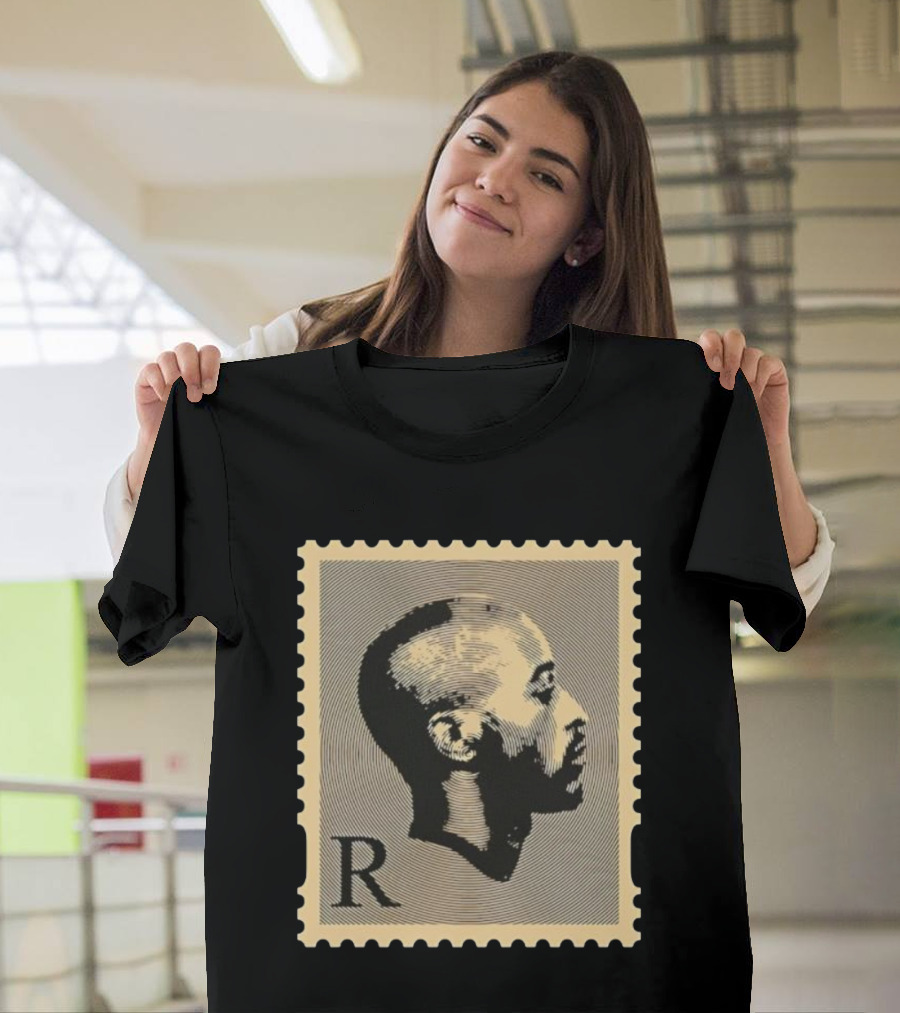 Rakim R Stamp Hip-Hop Retro Portrait Design T-Shirt