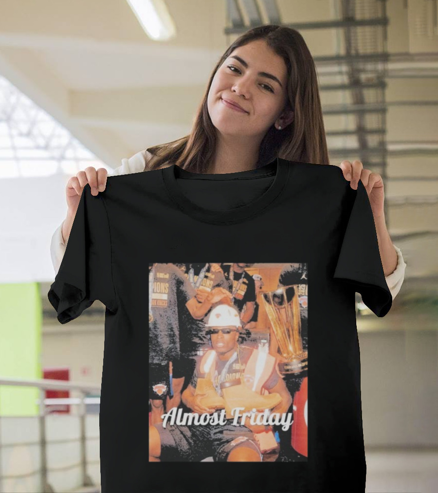 Almost Friday New York Knicks Champions Timbs Trophy T-Shirt