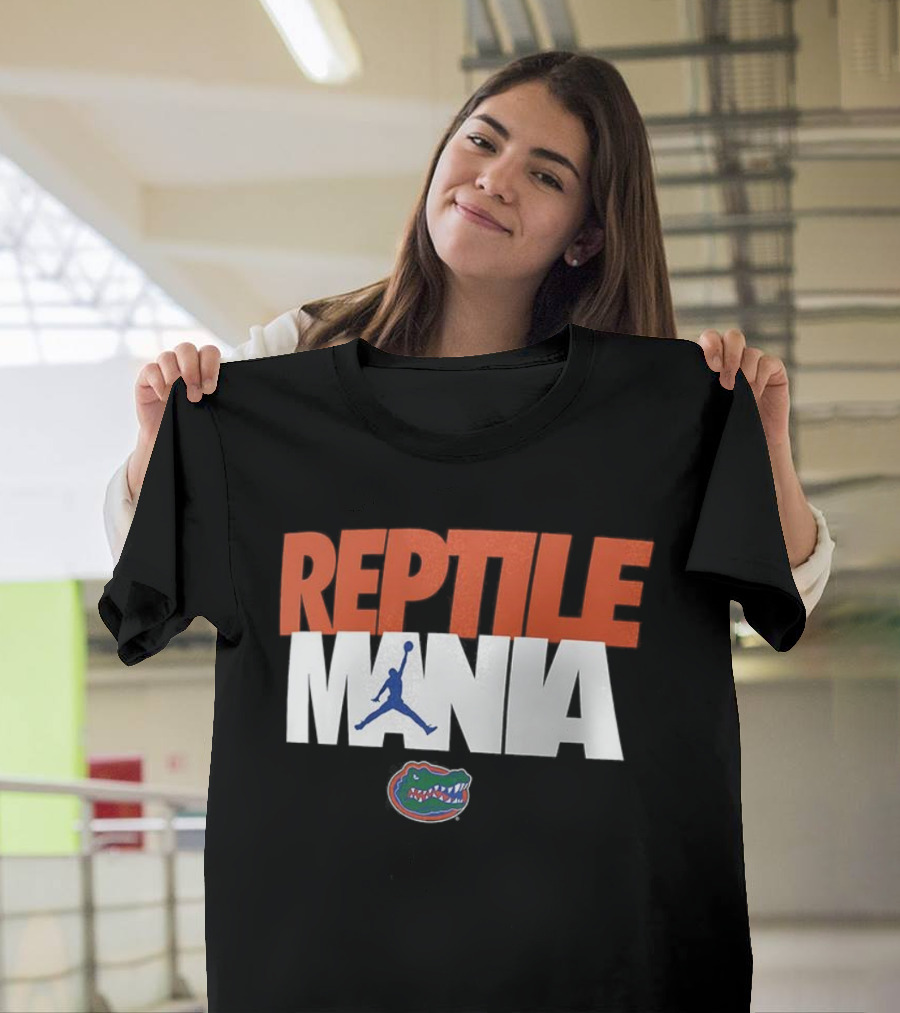 Florida Gators Reptile Mania Basketball Jump Sports Fans T-Shirt