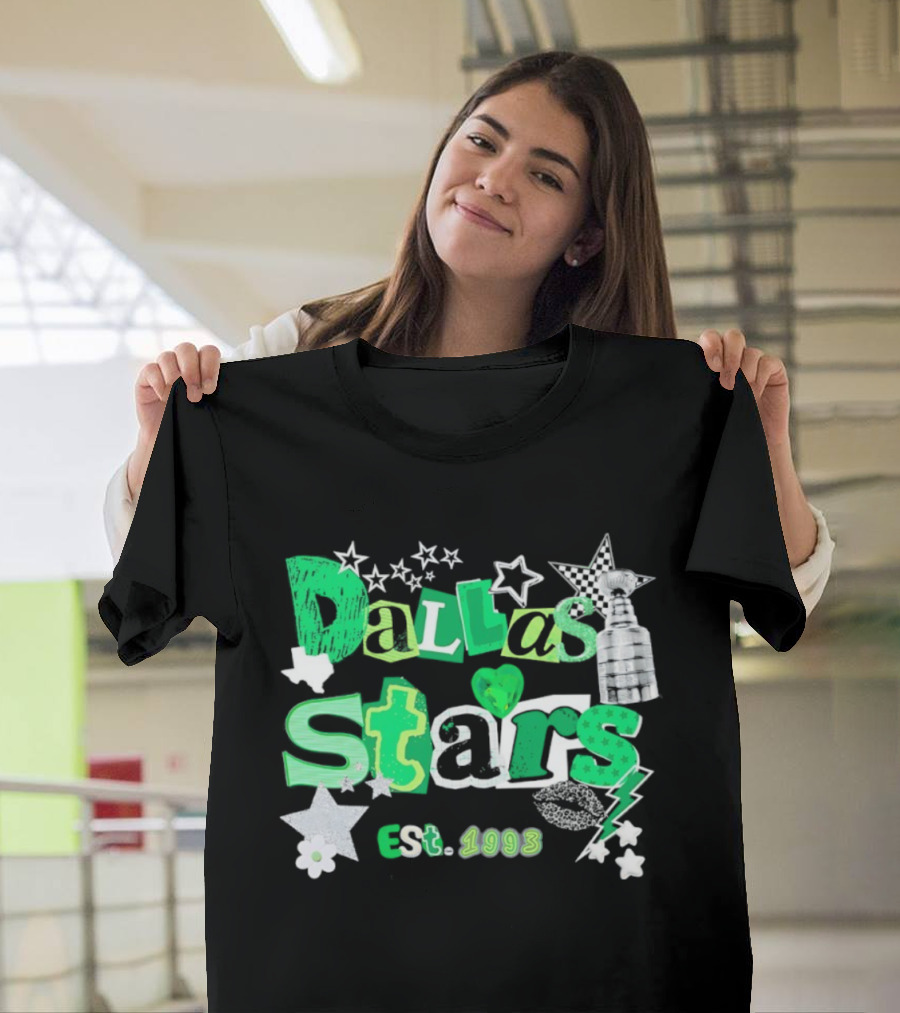 Dallas Stars Est 1993 Hockey Stanley Cup Stars Lightning T-Shirt